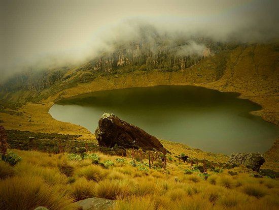 This is Lake Michaelson in Mt.Kenya