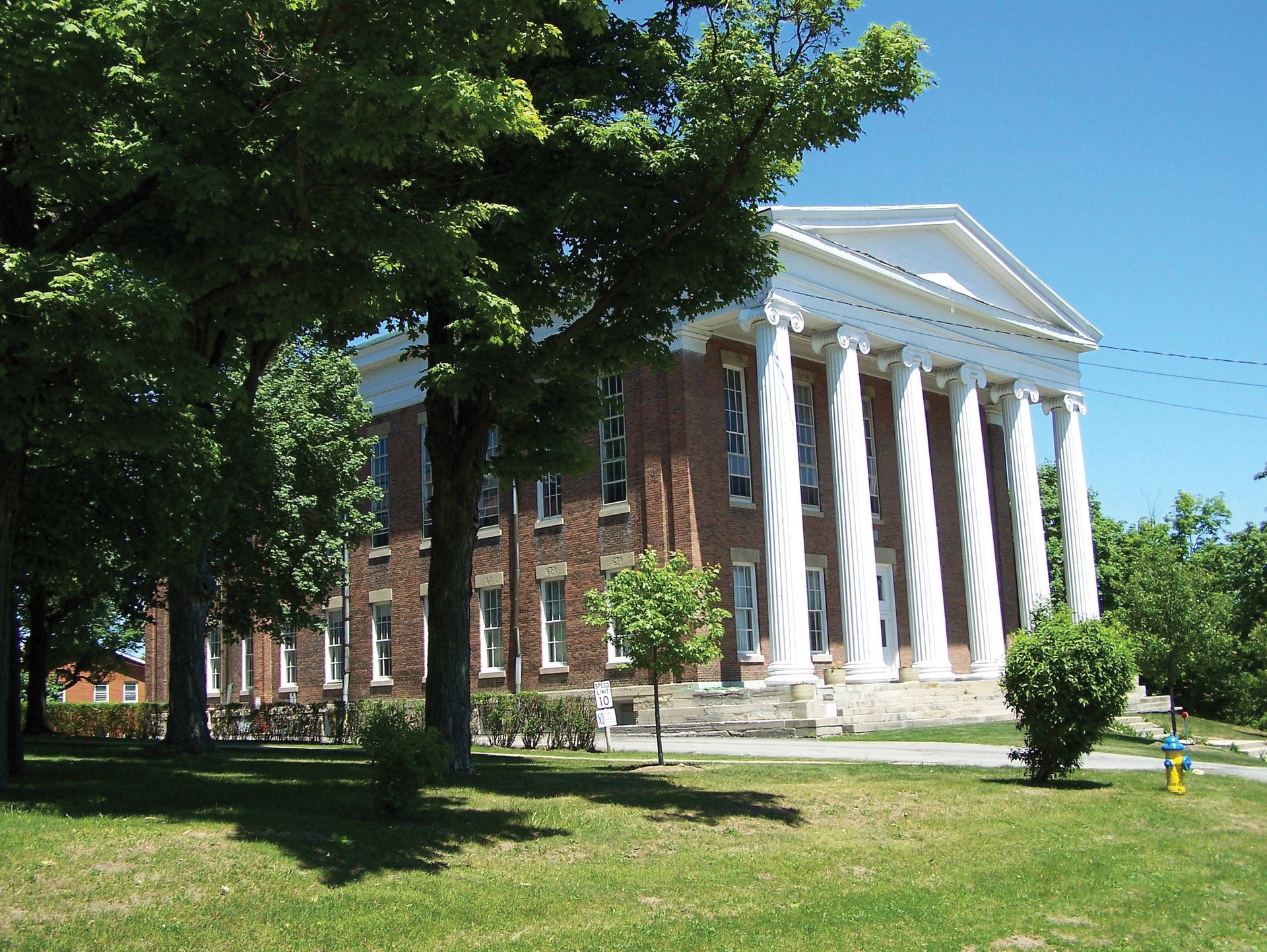 a picture of college hall