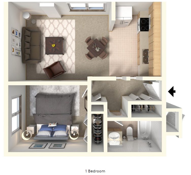 Beautiful One Bedroom — Pueblo, CO — Stardust Plaza Apartments