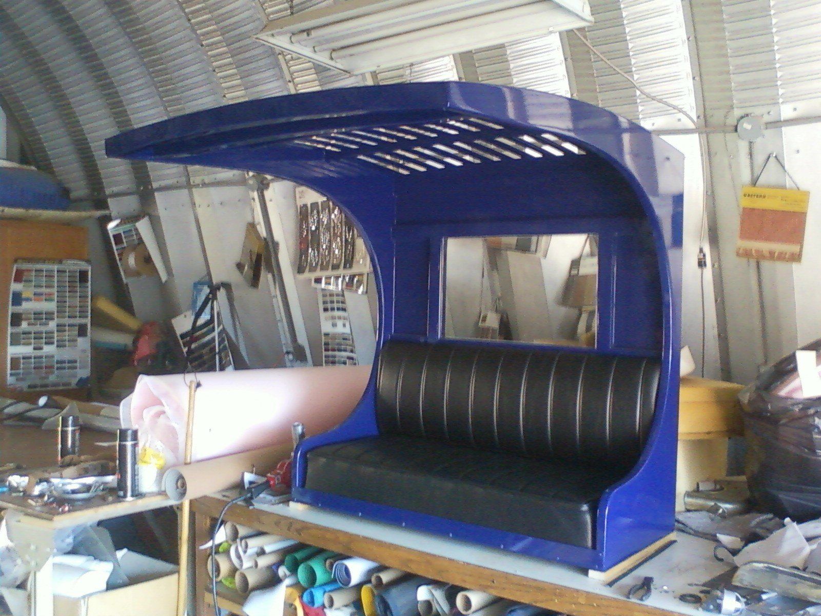 Blue Vintage Car Roof — Windsor, CO — A&F Custom Upholstery