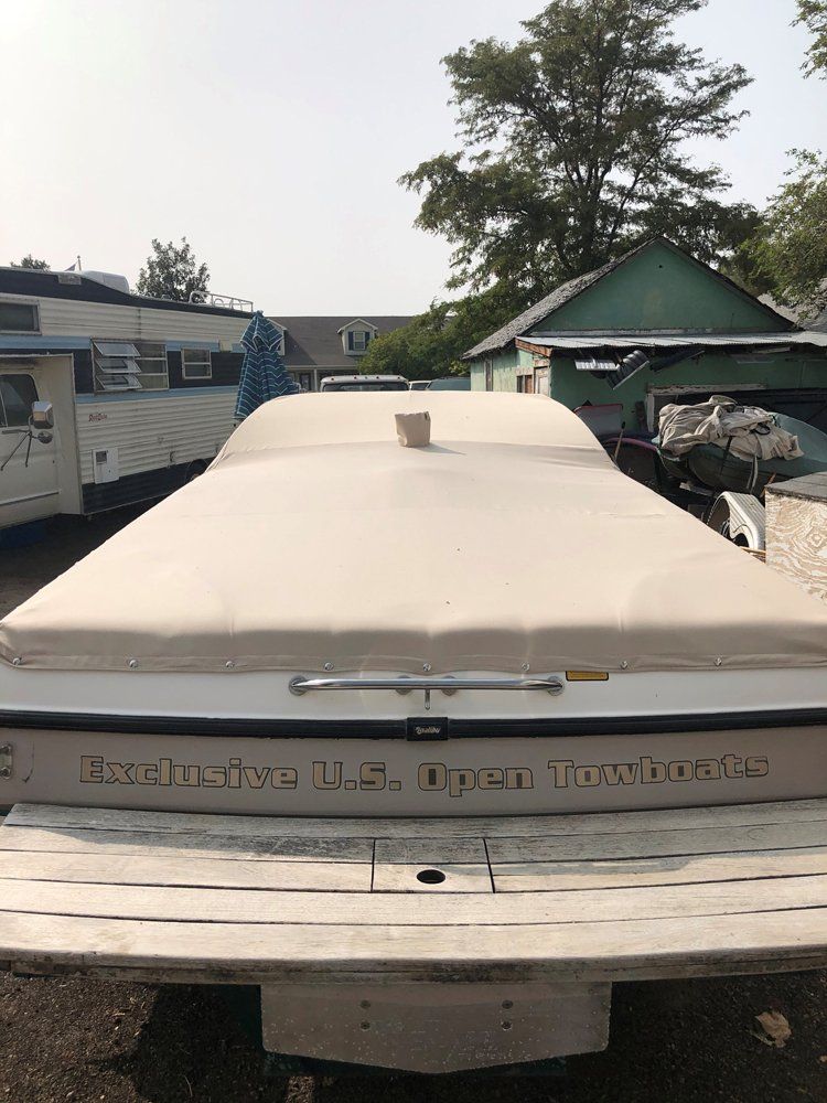 White Boat Upholstery — Windsor, CO — A&F Custom Upholstery