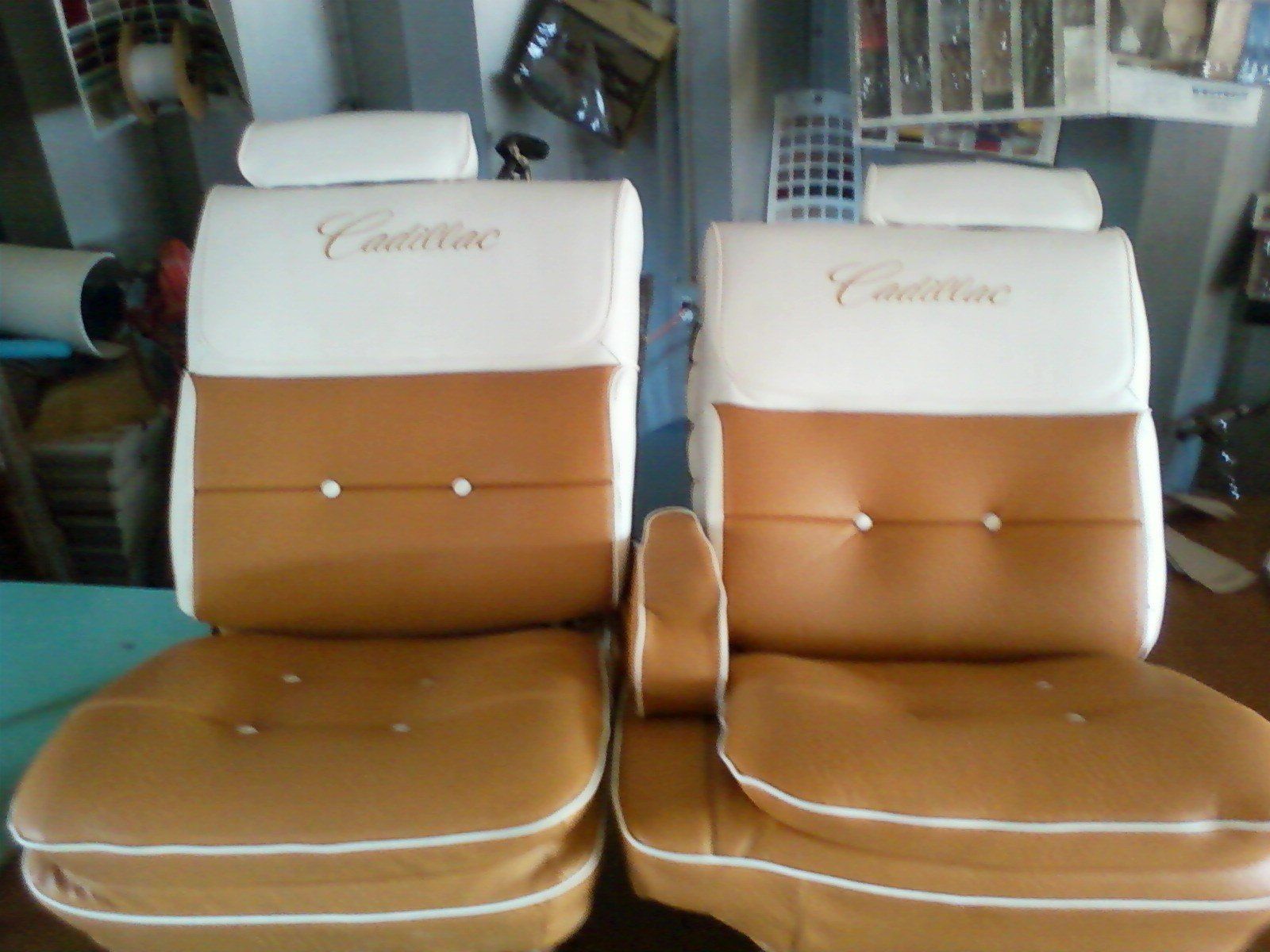 Brown Car Seats — Windsor, CO — A&F Custom Upholstery