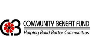 Community Benefit Fund logo with red-and-black icon and tagline “Helping Build Better Communities”