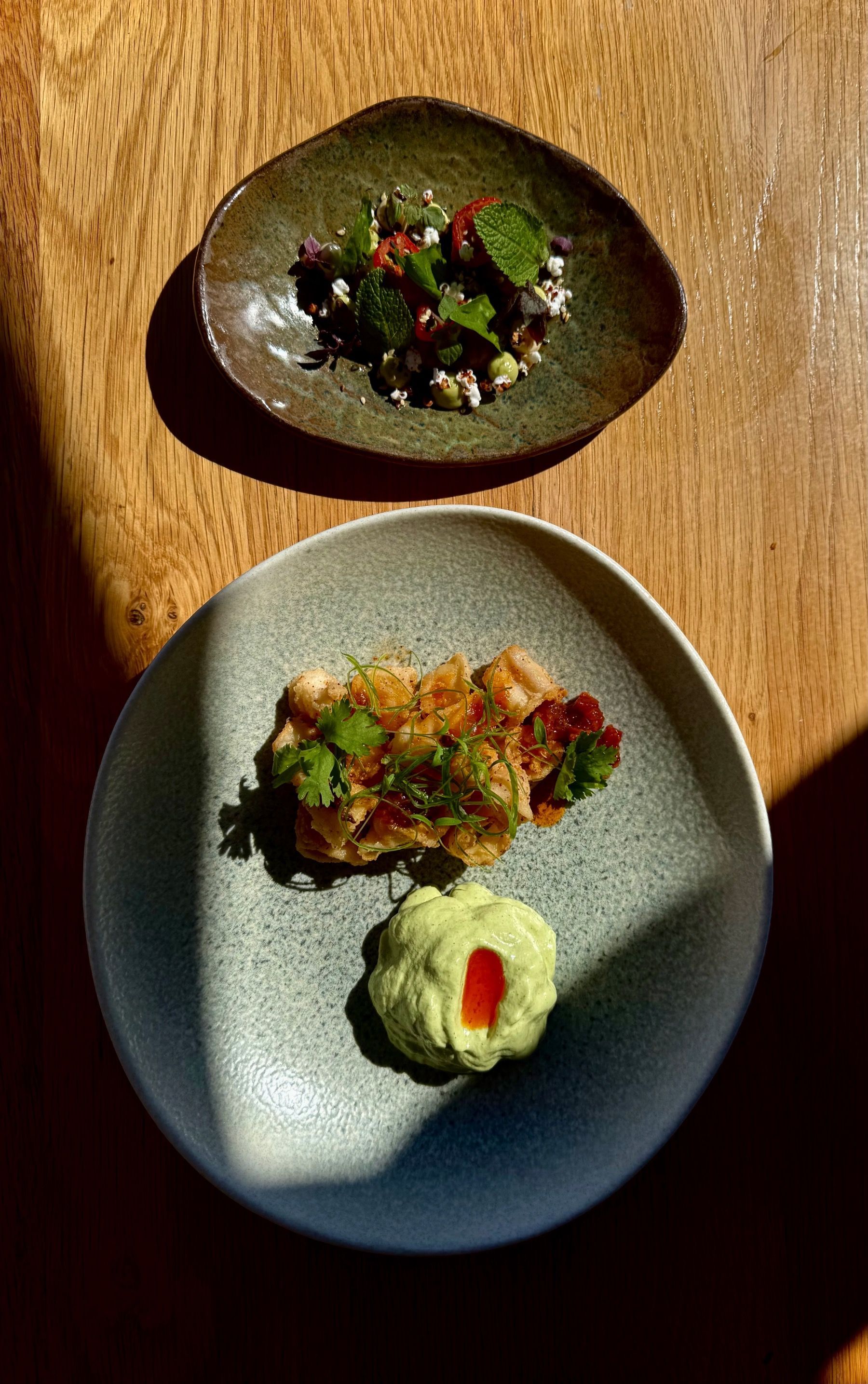 Seared tuna and Patagonian squid at Chef’s Warehouse Tintswalo