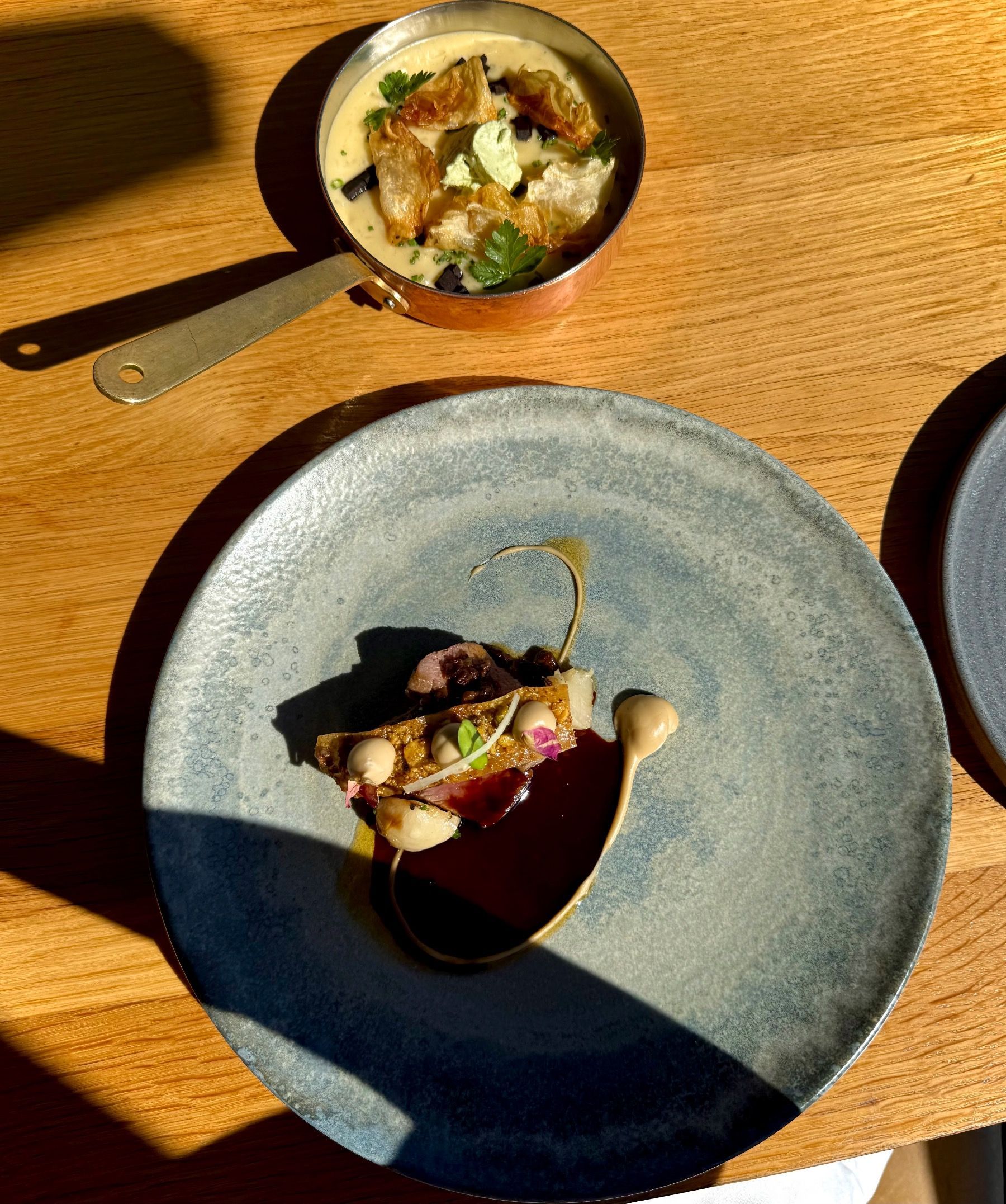 Roast venison with Atlantic risotto at Chef’s Warehouse Tintswalo