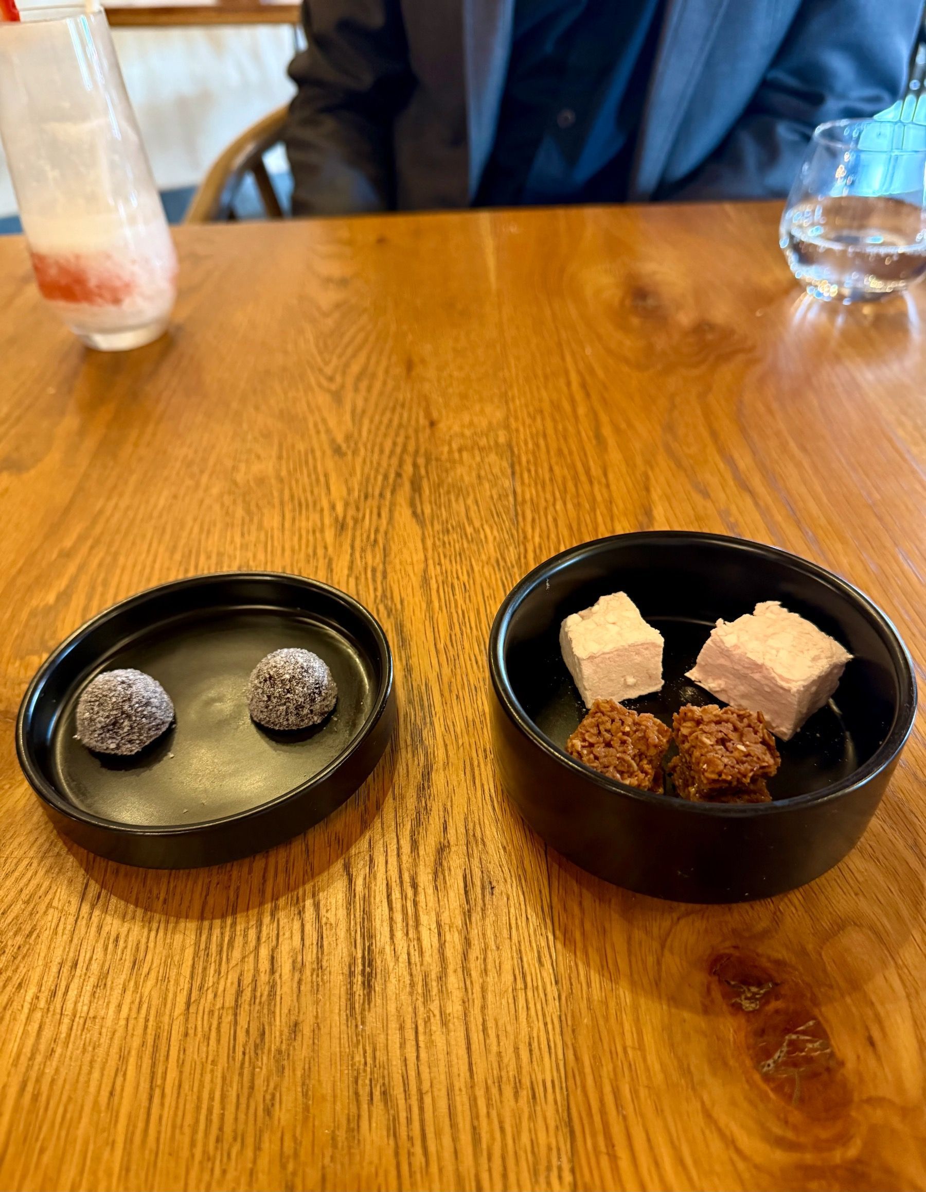 Petit fours selection with marshmallow, jelly and chocolate at Eleven Franschhoek