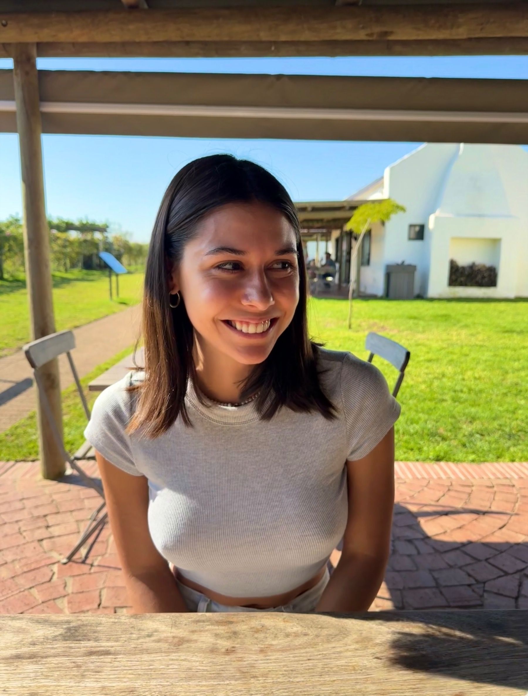 Paige at Hiro Izakaya in Cape Town outdoor dining setting
