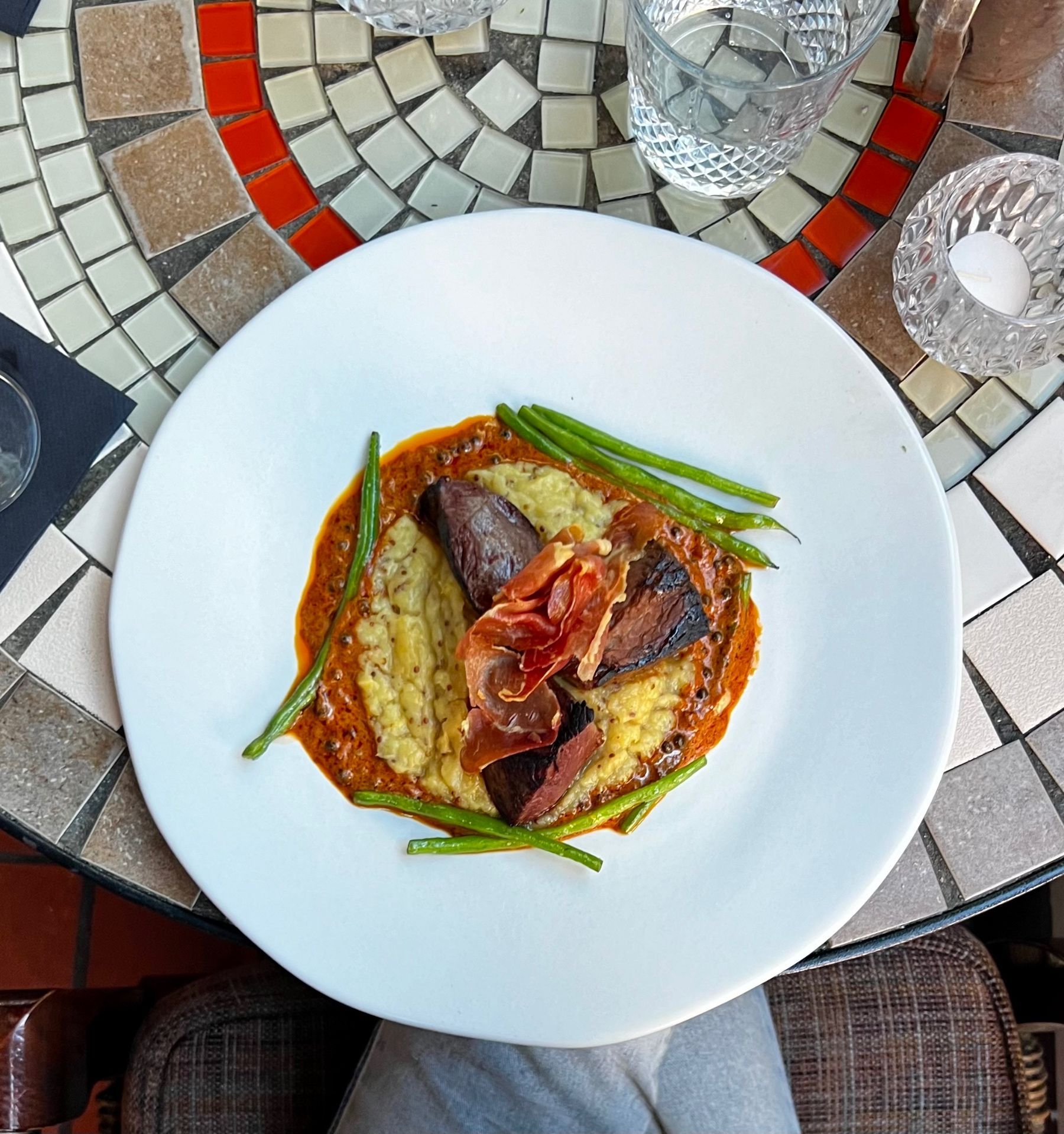 Kloof  Street House grilled  ostrich with sweet potato mash
