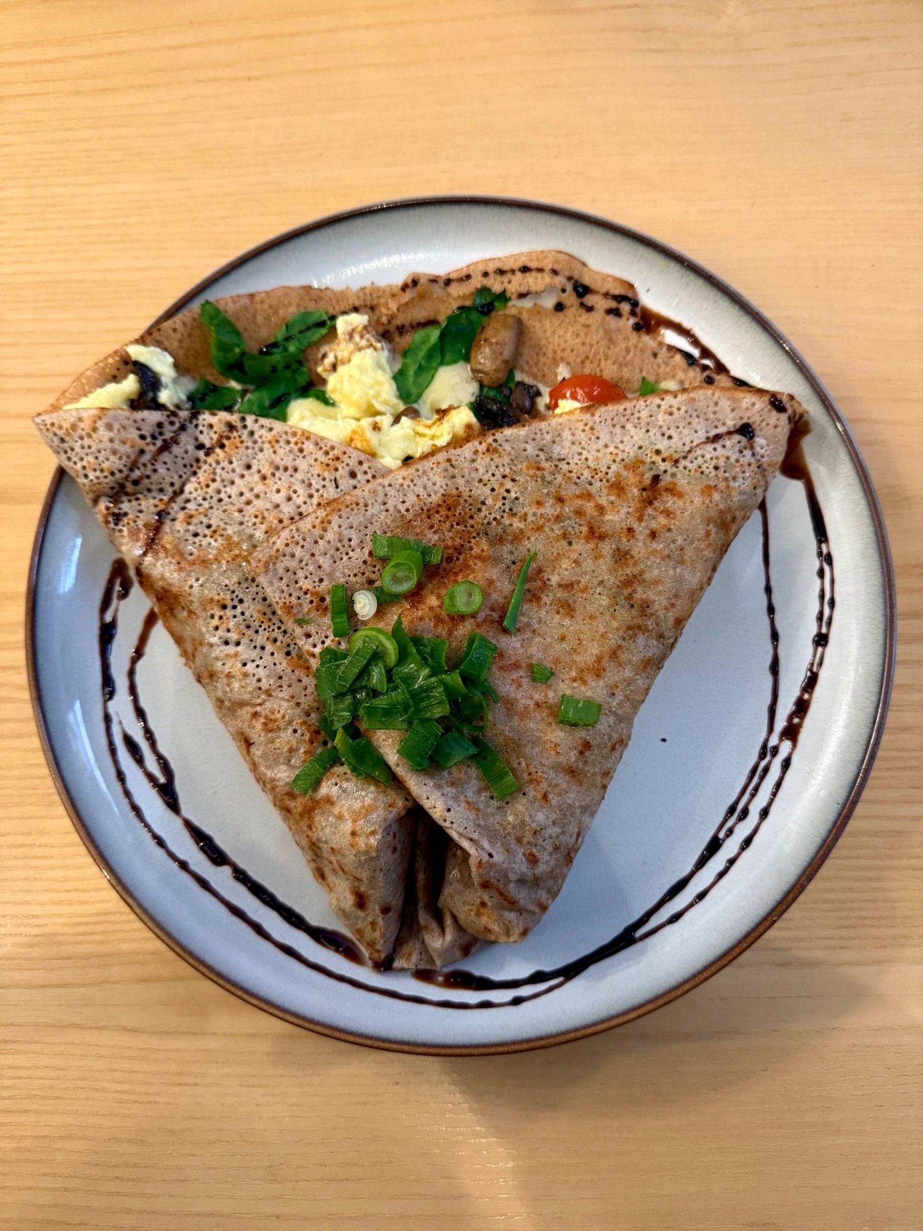 Zola’s Kitchen breakfast crepe with savoury fillings

