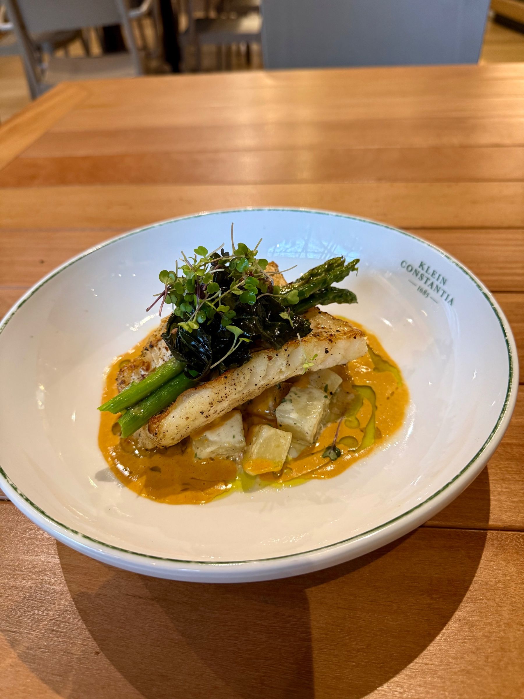 Bistro @ Klein Constantia line fish of the day
