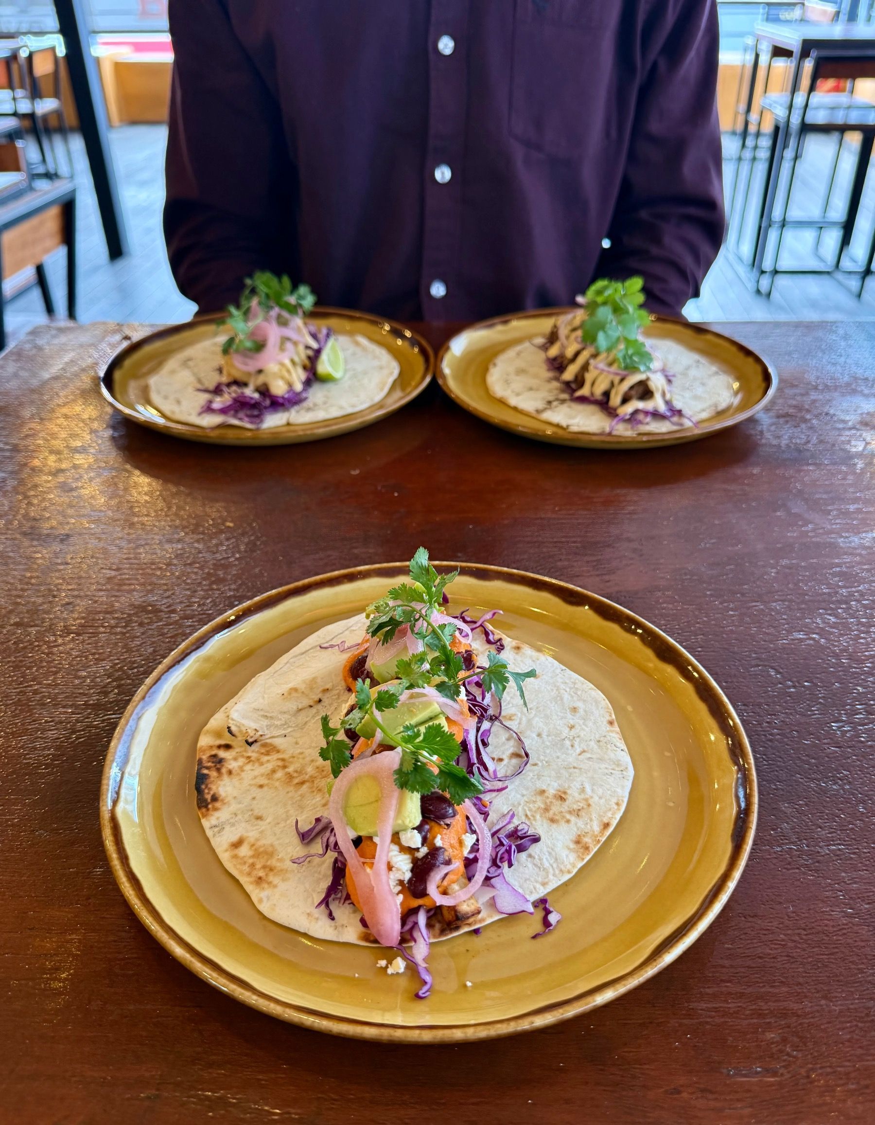 Papa Dulce sweet potato taco at Mexicola Locale Cape Town
