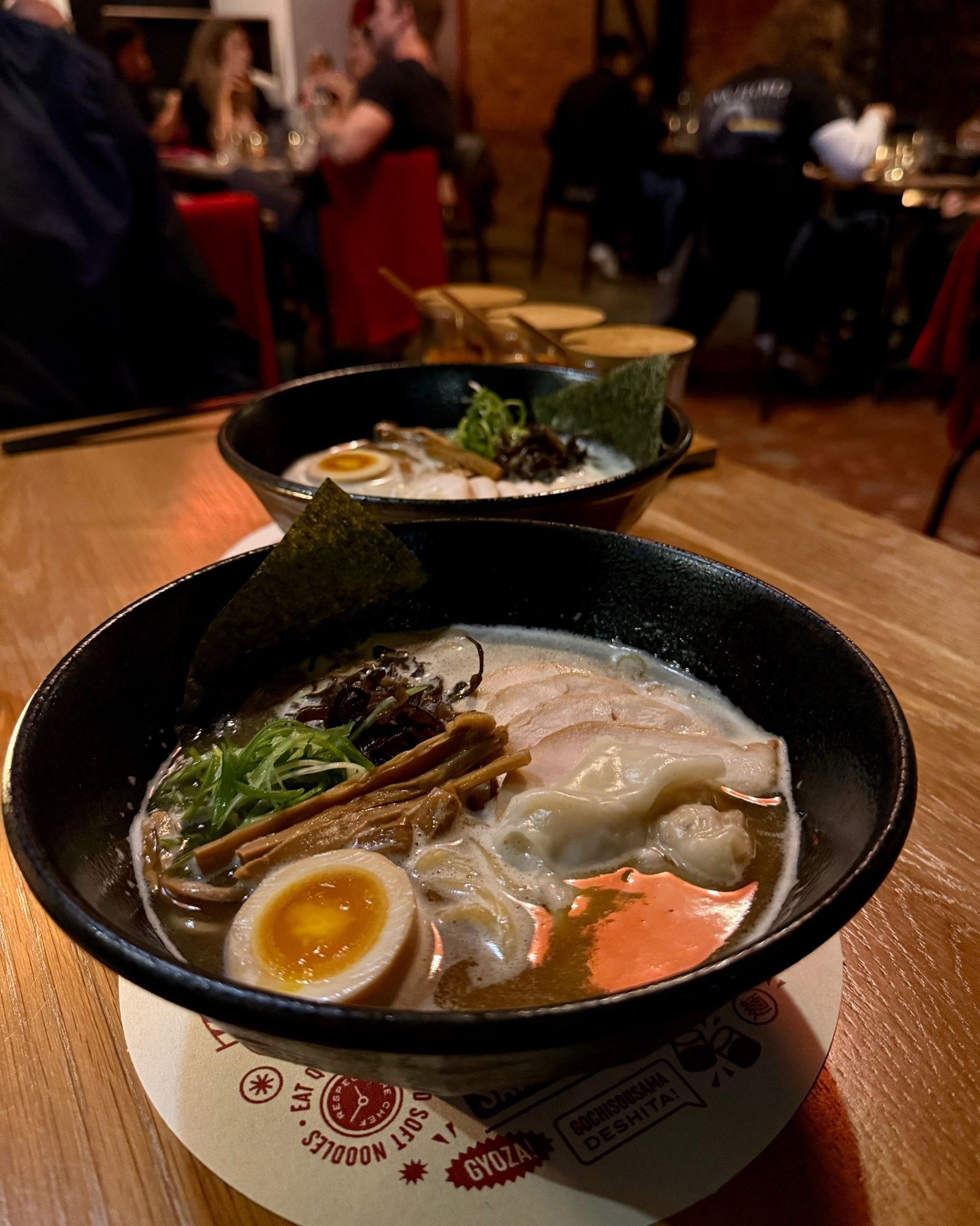 Tori paitan ramen bowl at Ramenhead Cape Town with egg and noodles