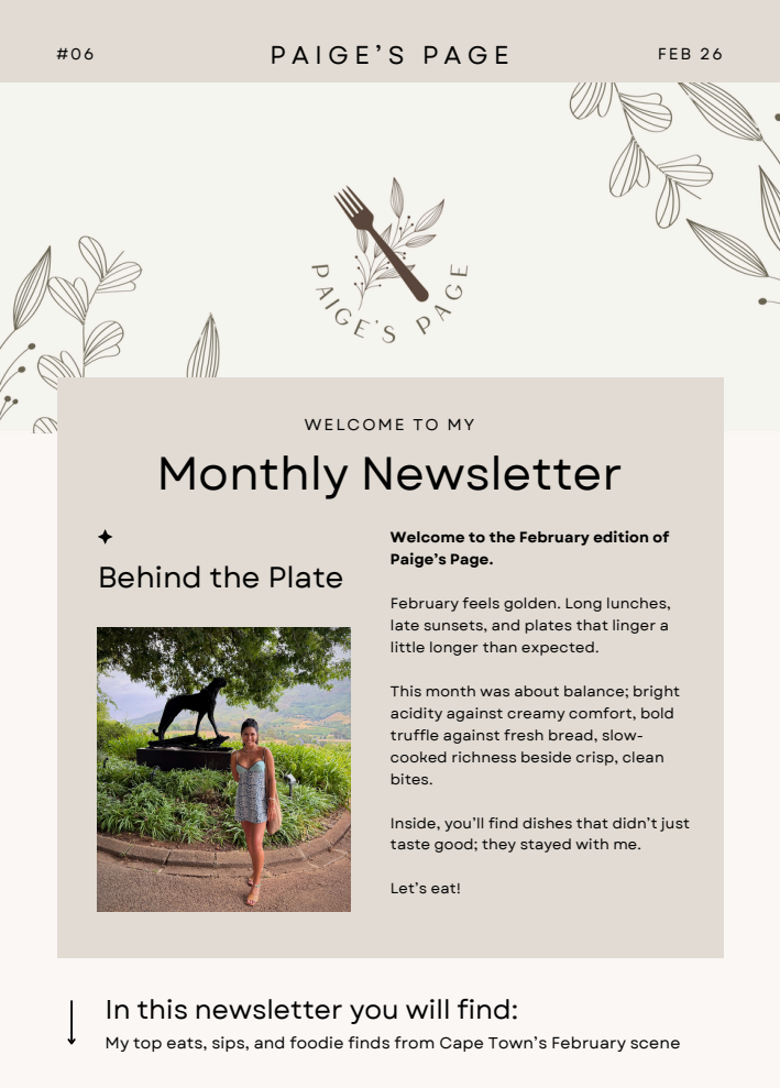 Paige's Page February Newsletter