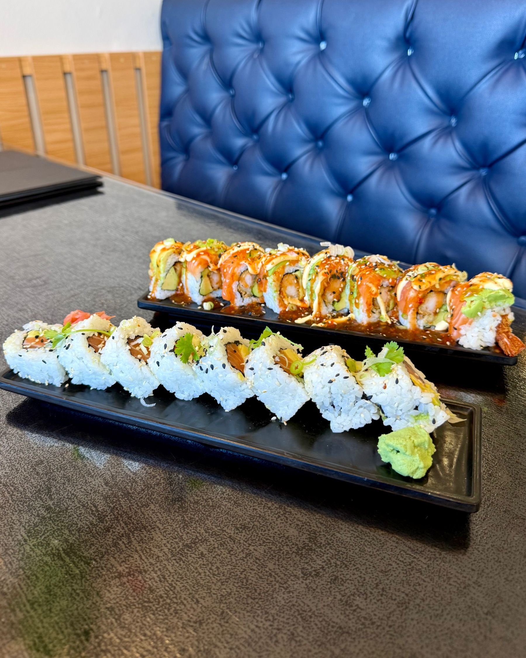Fresh sushi rolls served at Vietnamese Street Kitchen in Muizenberg