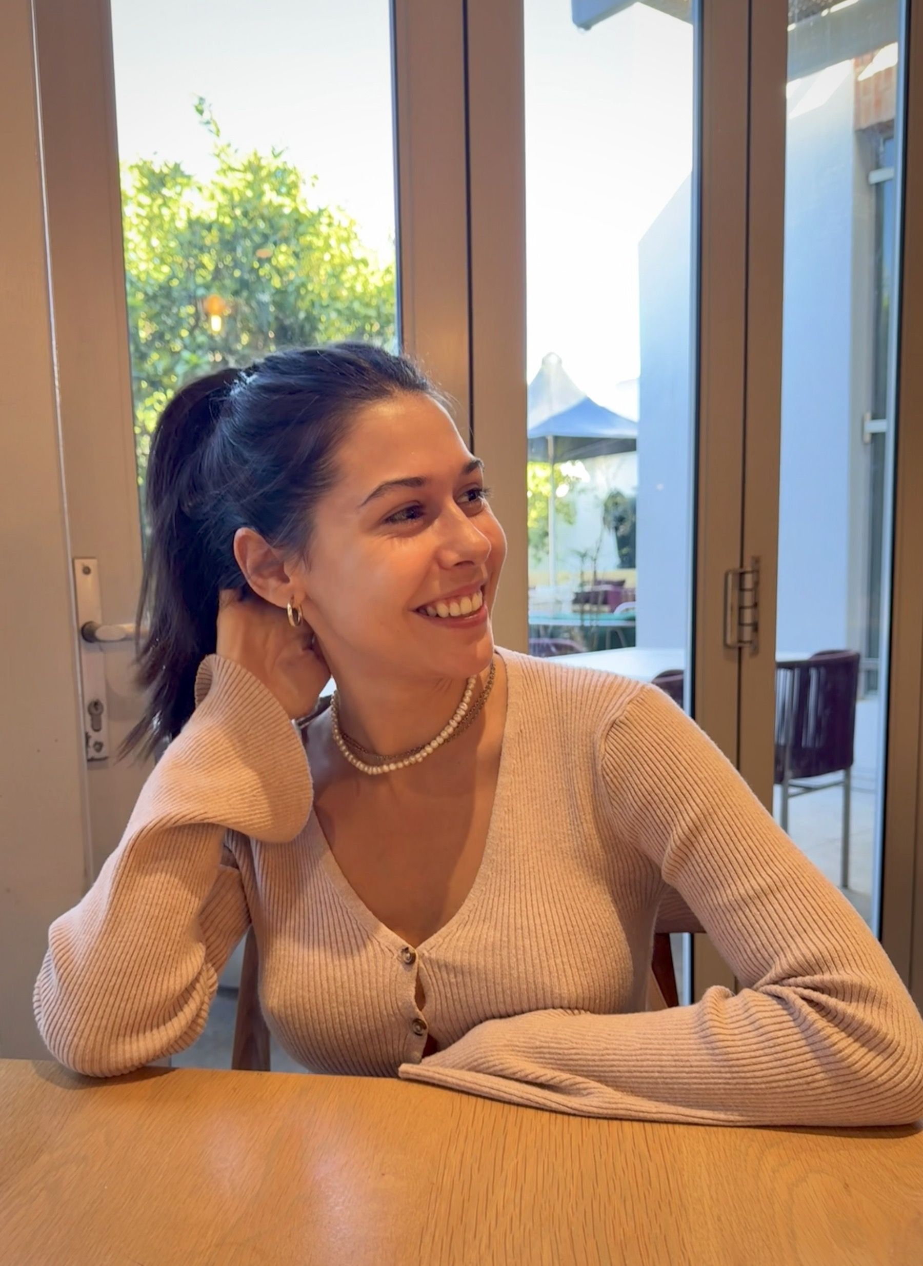 Paige dining at Tryn Steenberg Estate