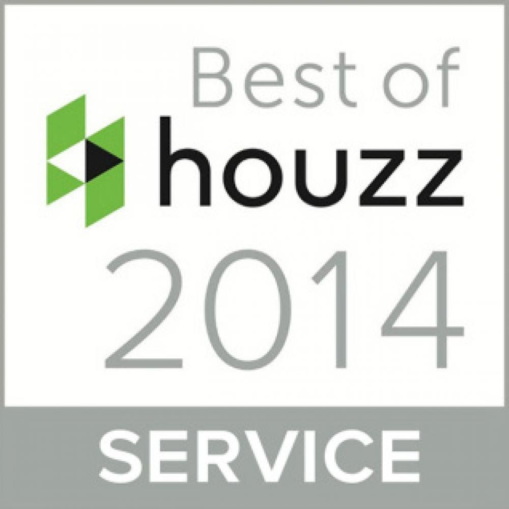 A logo that says best of houzz 2014 service