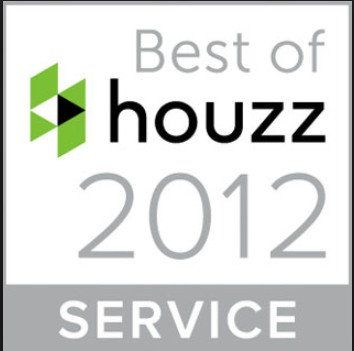 A logo that says best of houzz 2012 service