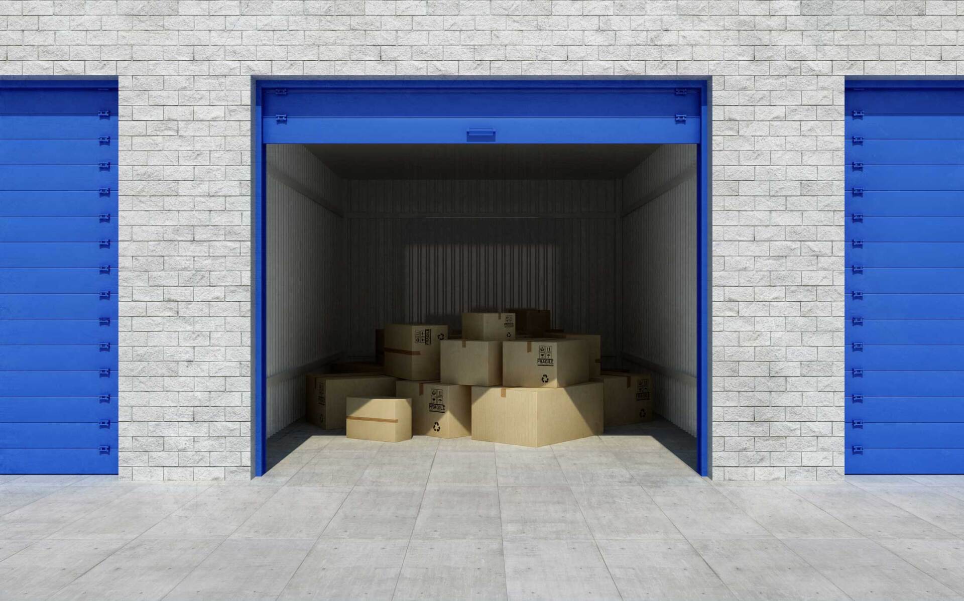 Boxes Inside Self Storage — Reston, VA — Tysons Self-Storage