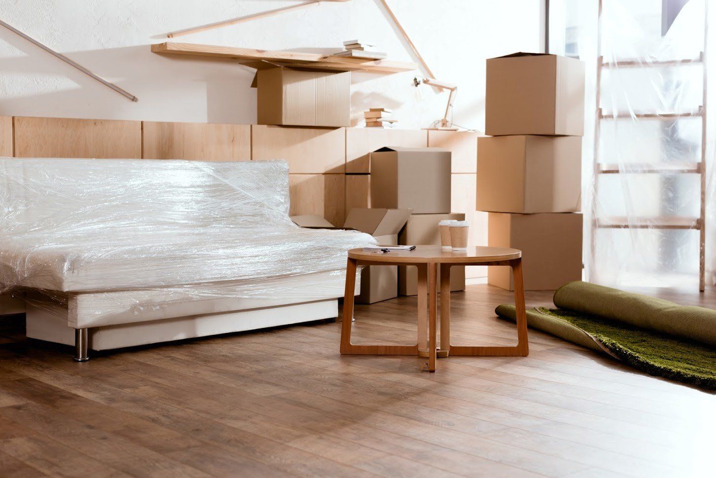 Cardboard Boxes in New Apartment — Vienna, VA — Tysons Self Storage
