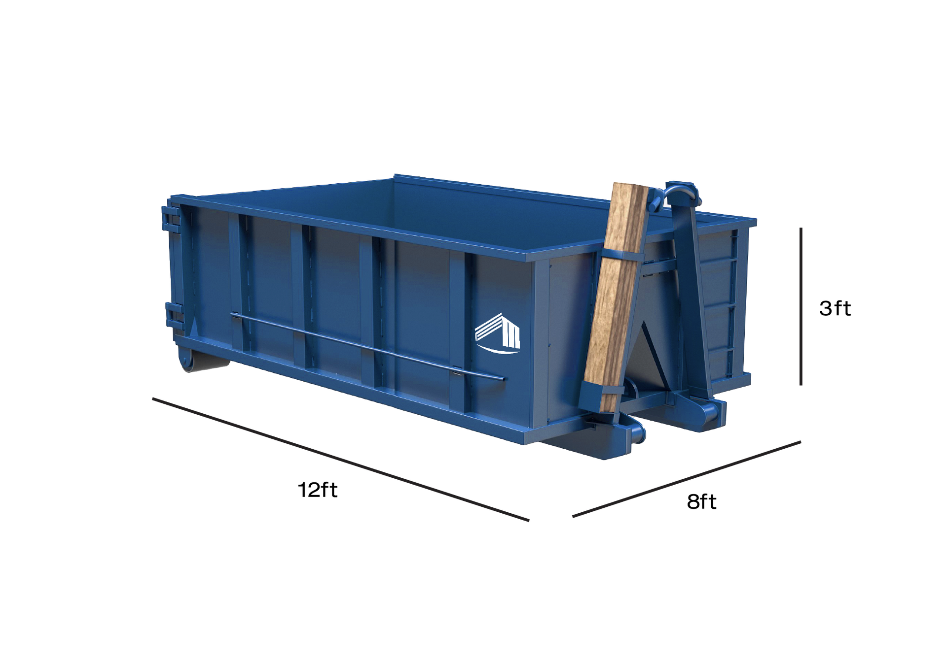 10-yard dumpster dimensions for waste disposal projects in Granbury, TX