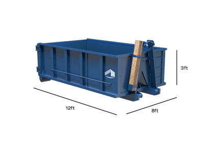 10-yard dumpster dimensions for waste disposal projects in Granbury, TX