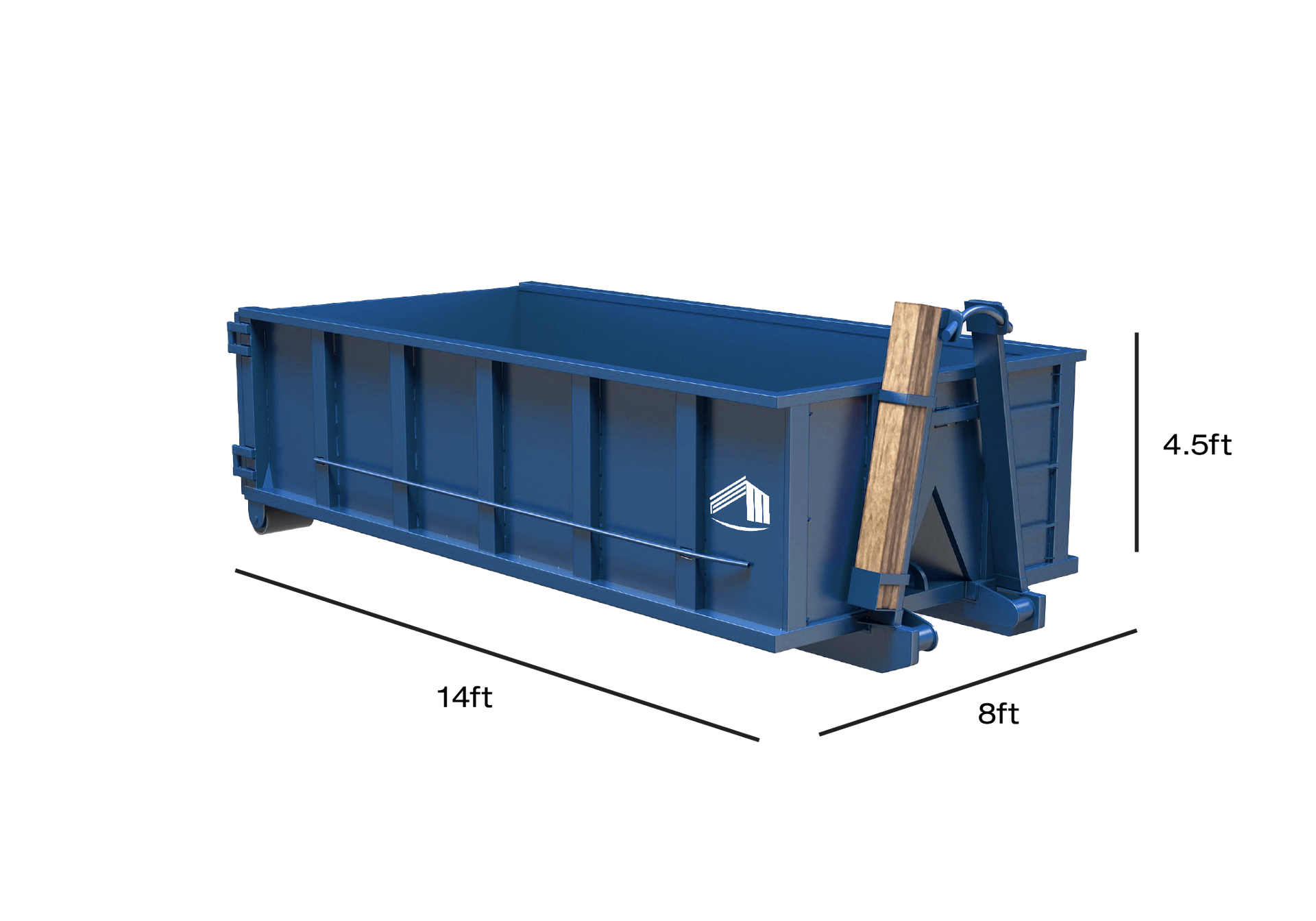 15-yard dumpster size dimensions for waste disposal projects in Granbury, TX