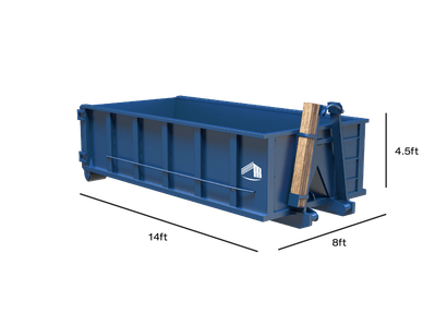 15-yard dumpster size dimensions for waste disposal projects in Granbury, TX