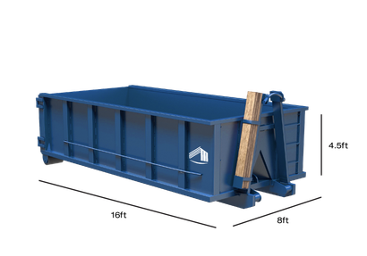 20-yard dumpster size dimensions for residential and commercial use in Granbury, TX