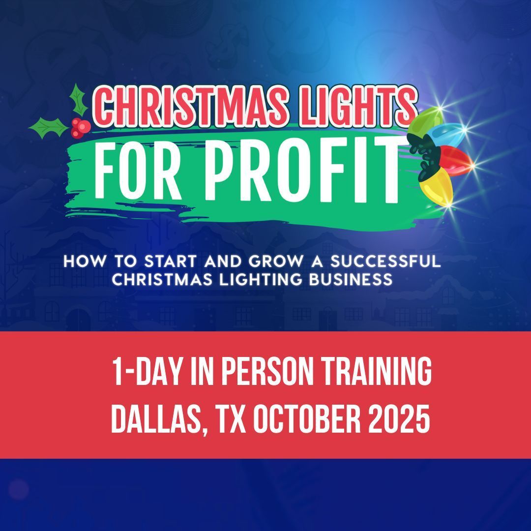 1-day Christmas Light Training group training dallas, texas October 2025