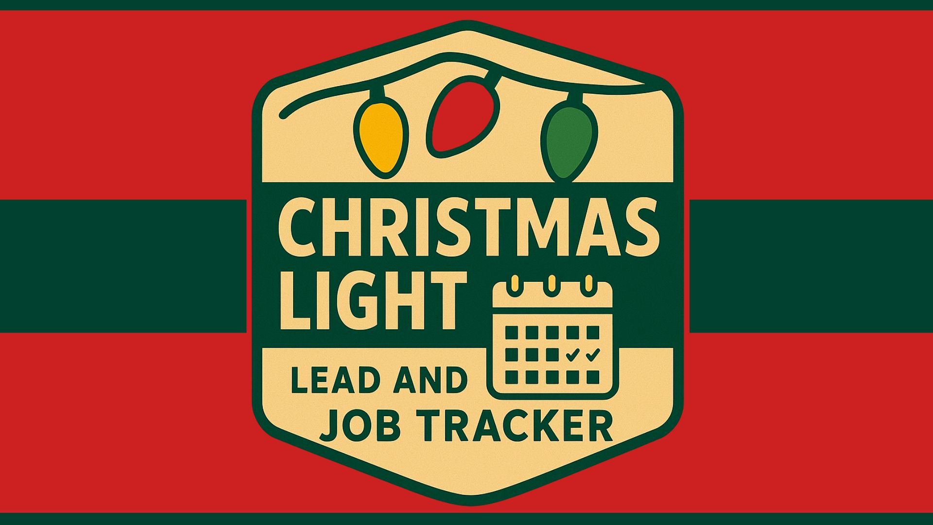 Easy-to-use Christmas light business spreadsheet for organizing Christmas lighting leads, customers, and jobs.