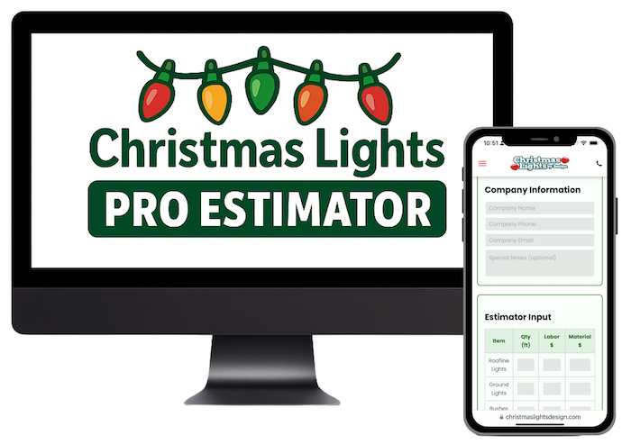 Christmas light estimate online tool