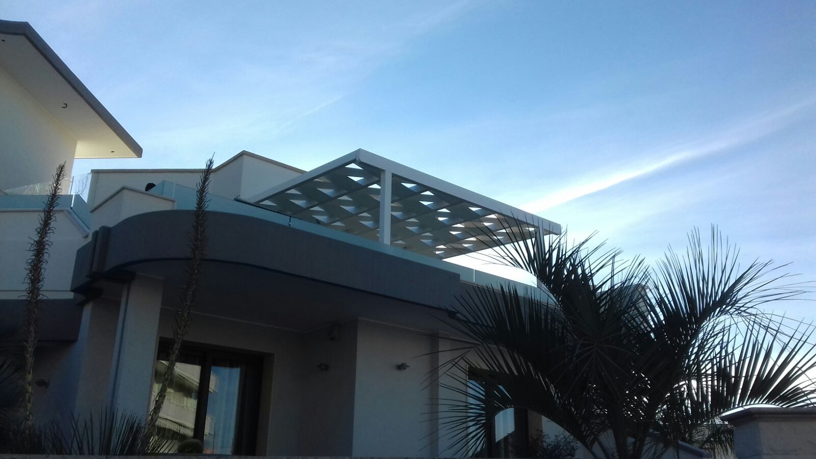 Struttura colore decapè con teli onda