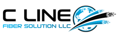 A logo for a company called c line fiber solution llc