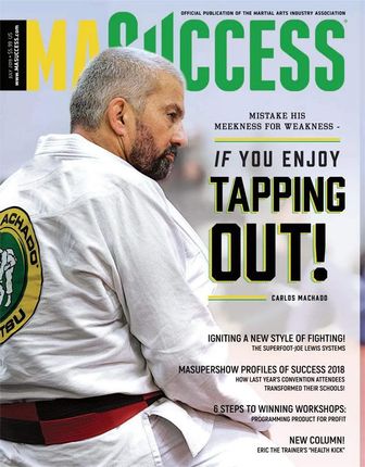 carlos machado is on the cover of a martial arts magazine
