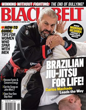 carlos machado is on the cover of black belt magazine