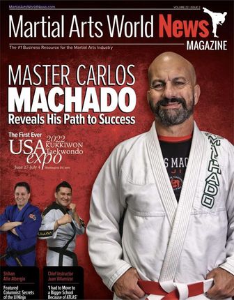 martial arts world news magazine with master carlos machado on the cover