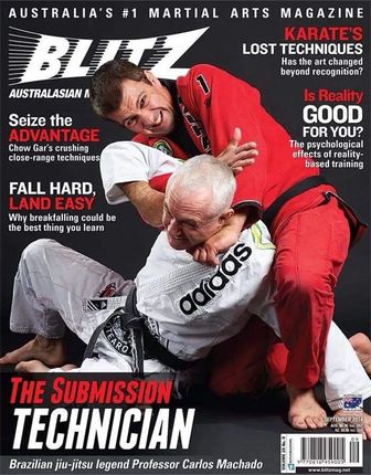 the submission technician is featured on the cover of australia 's # 1 martial arts magazine