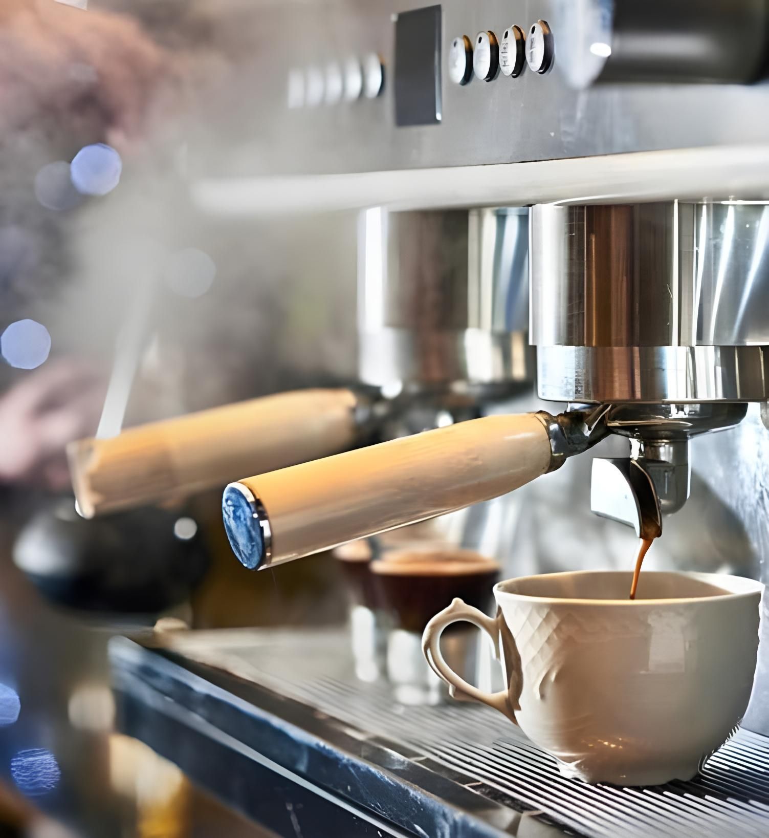 A Cup Of Coffee Is Being Poured From A Coffee Machine — Coast & Country Insurance Consultants Pty Ltd In Central Coast, NSW