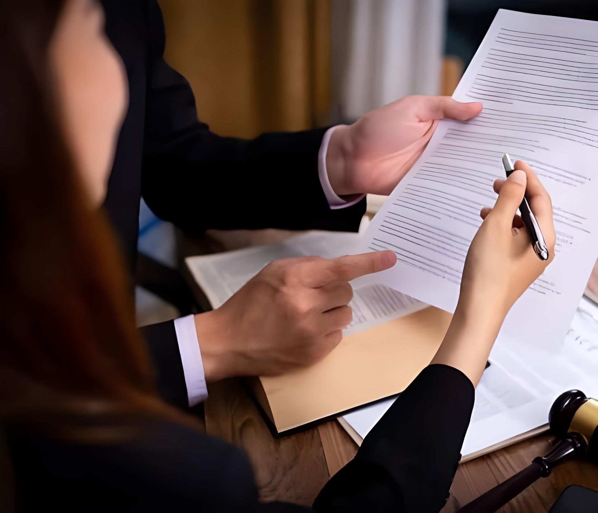 A man and a woman are looking at a piece of paper — Coast & Country Insurance Consultants Pty Ltd In Central Coast, NSW