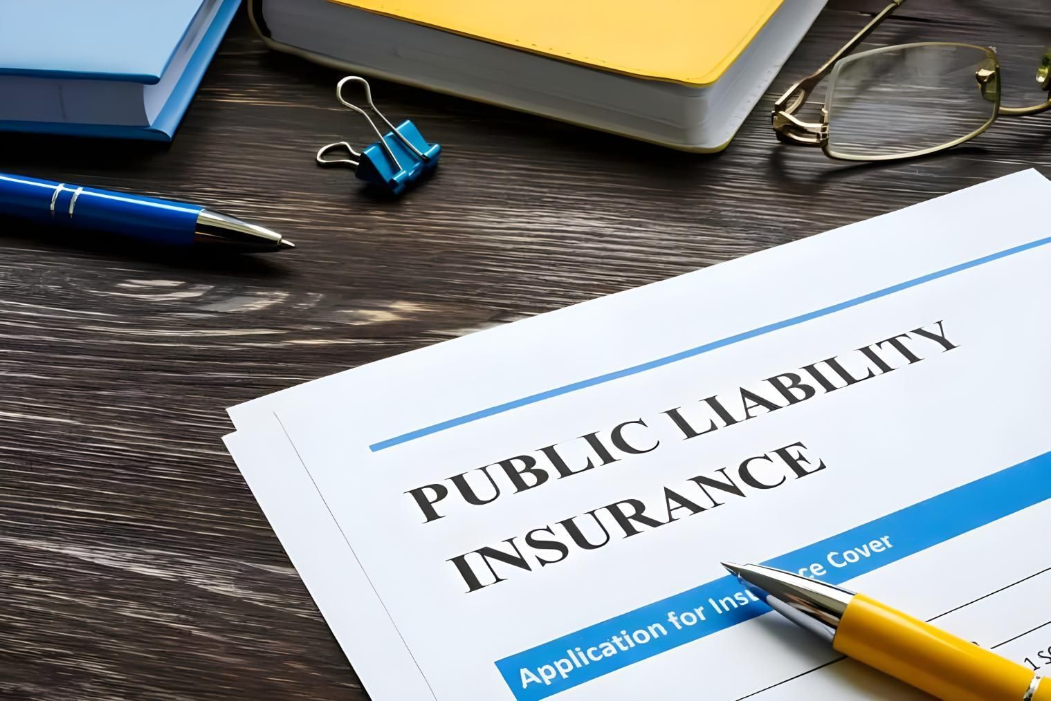 A Pen Is Sitting On Top Of A Piece Of Paper That Says Public Liability Insurance — Coast & Country Insurance Consultants Pty Ltd In Central Coast, NSW