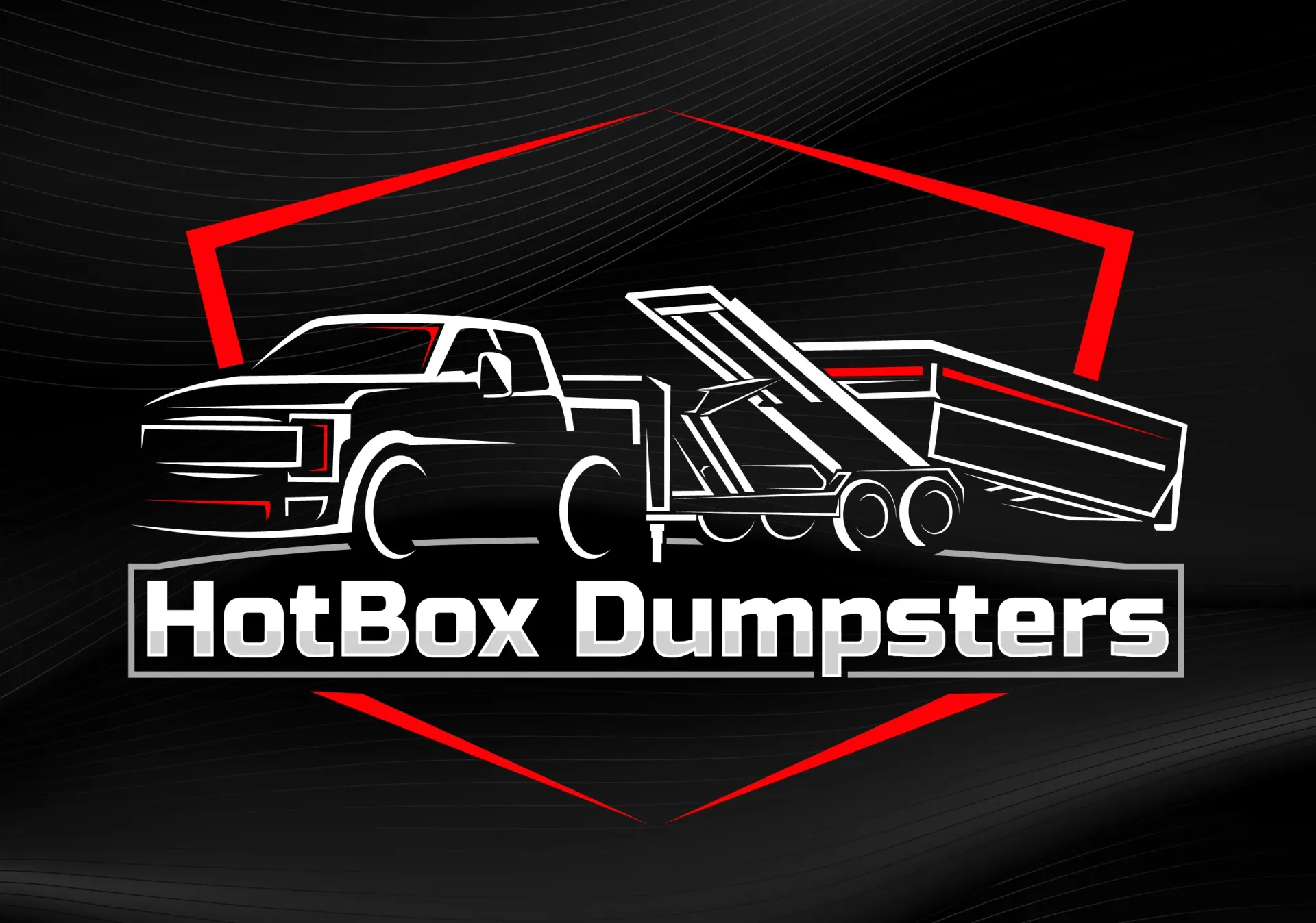 A logo for diamond dumpster rentals with a green dumpster