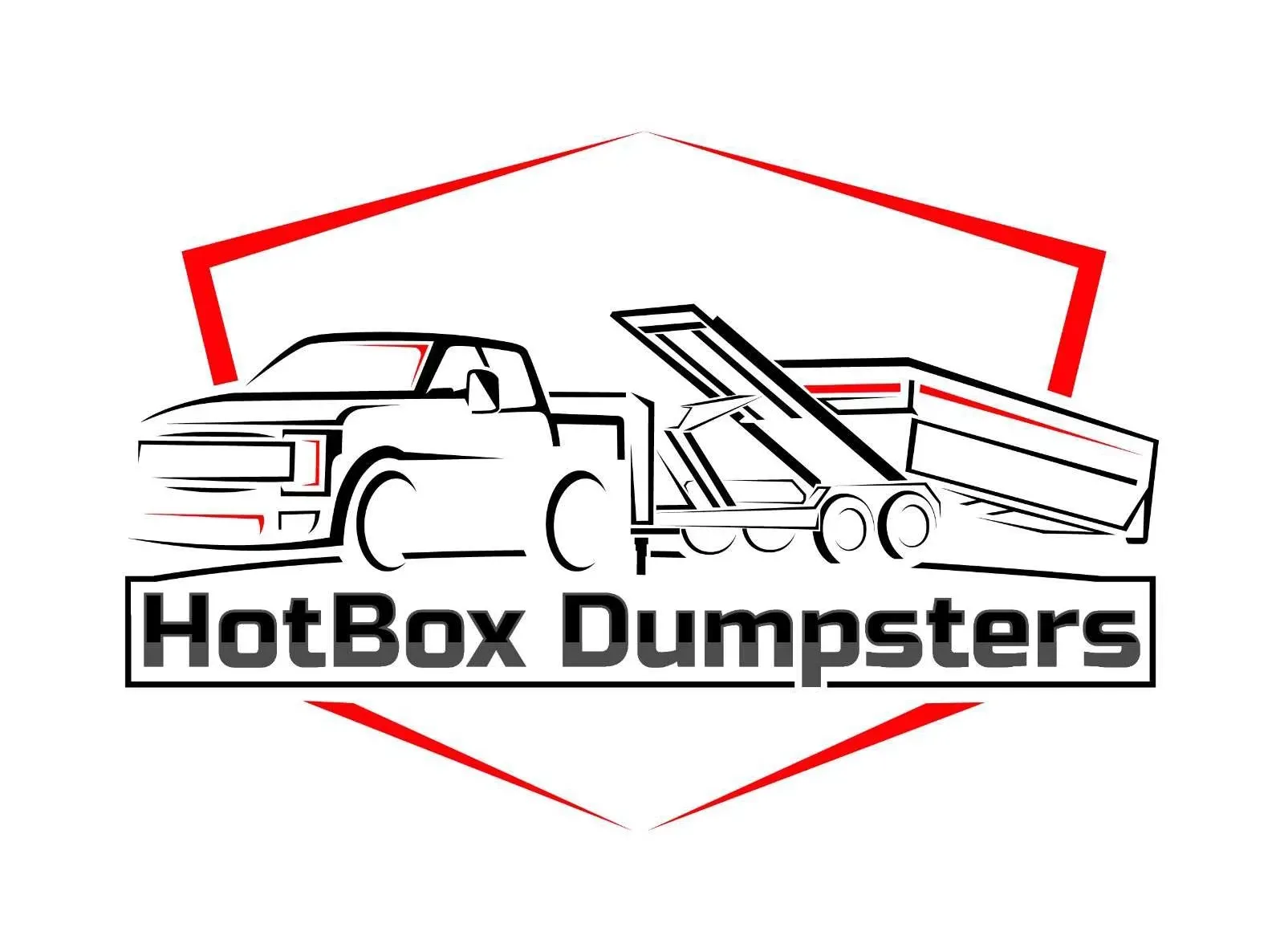 A logo for diamond dumpster rentals with a green dumpster