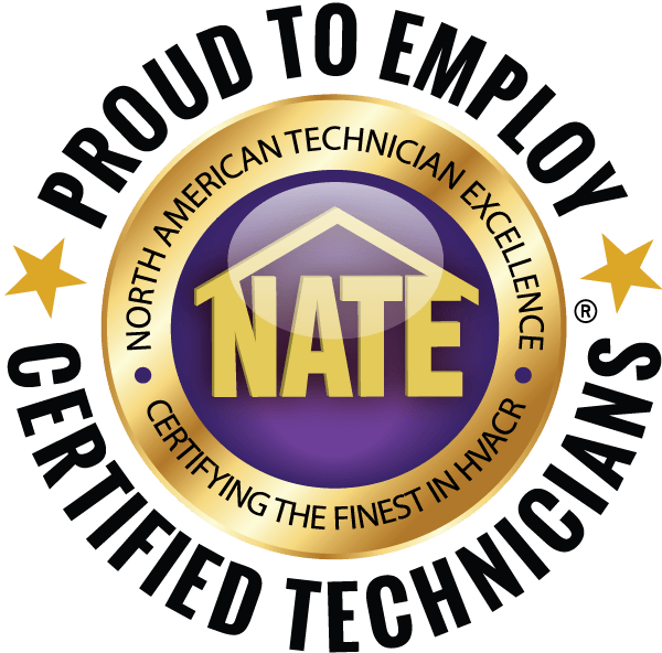 a proud to employ nate certified technician logo