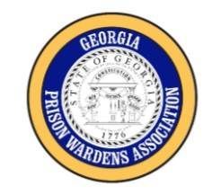 the logo for the georgia state prison wardens association .