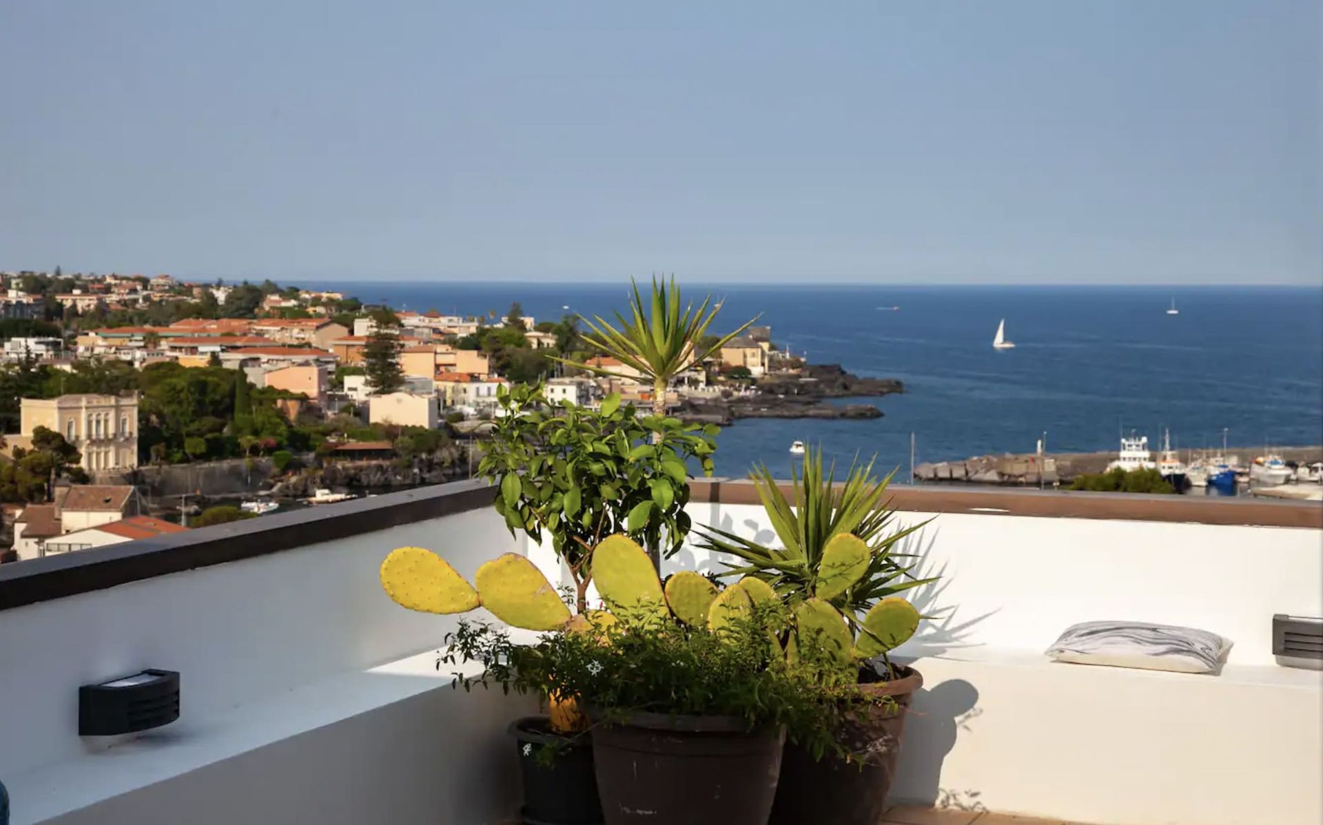 Terrace on Ulisse's Port by SicilyInHome Holiday in