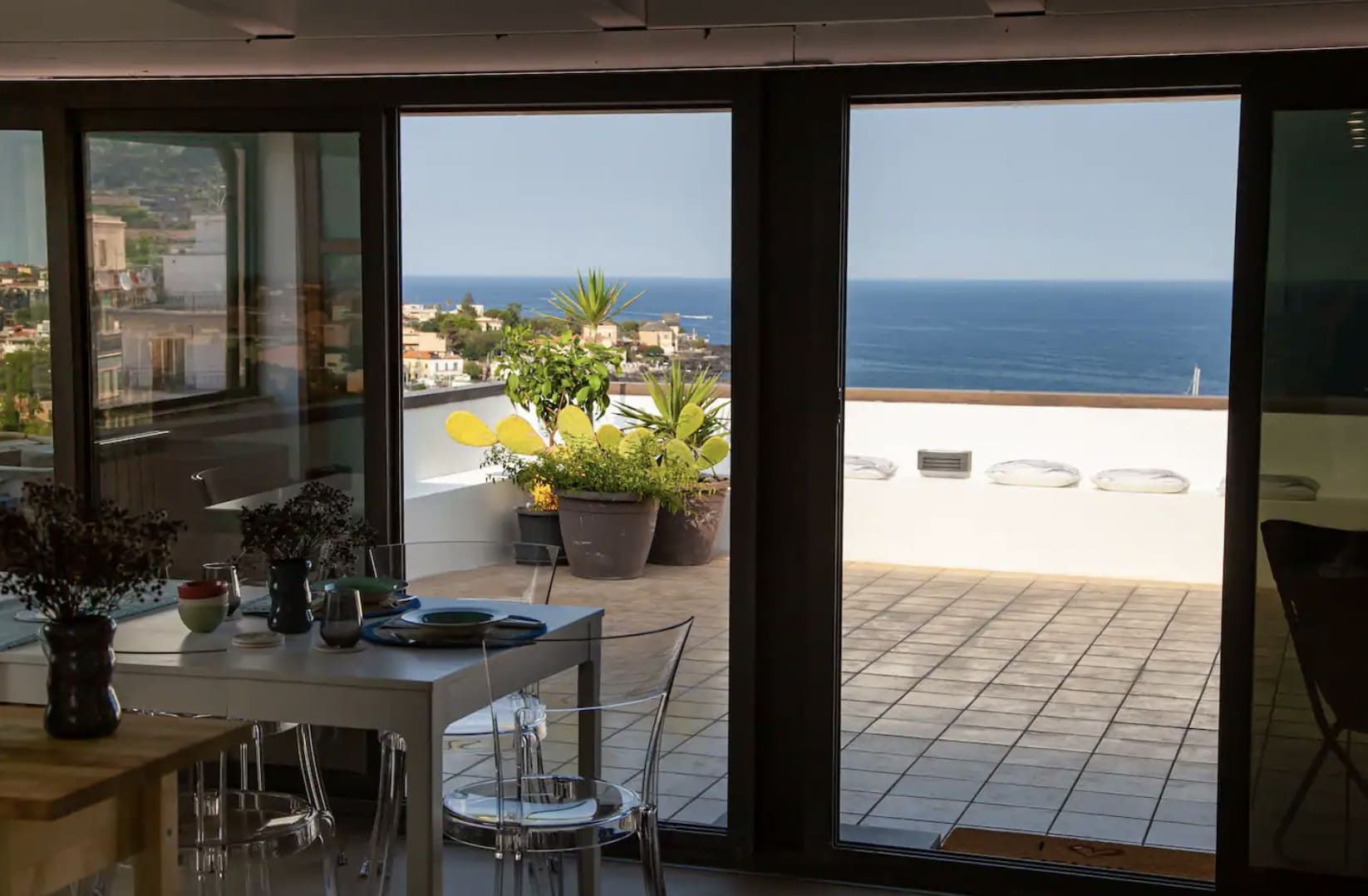 Terrace on Ulisse's Port by SicilyInHome Holiday in