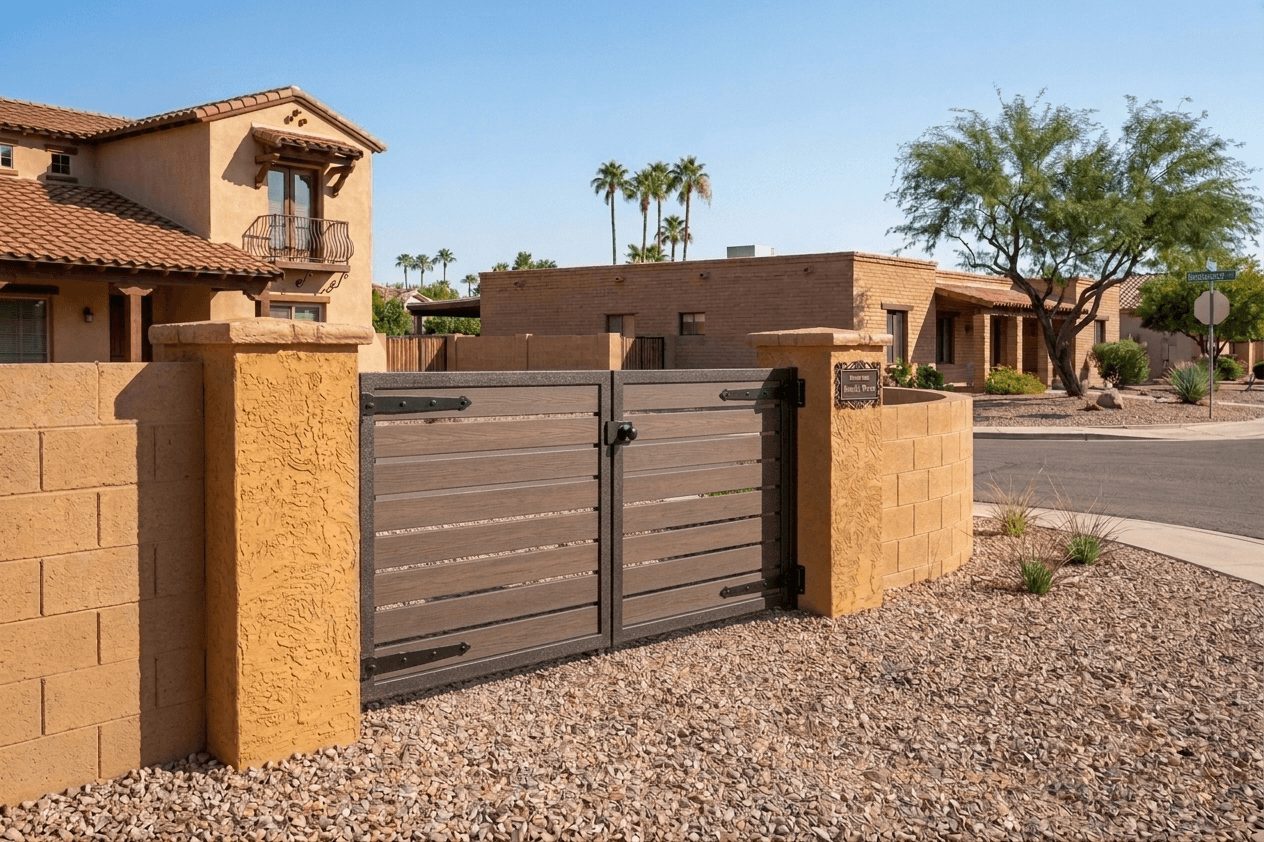 Custom RV gate installed in Maricopa