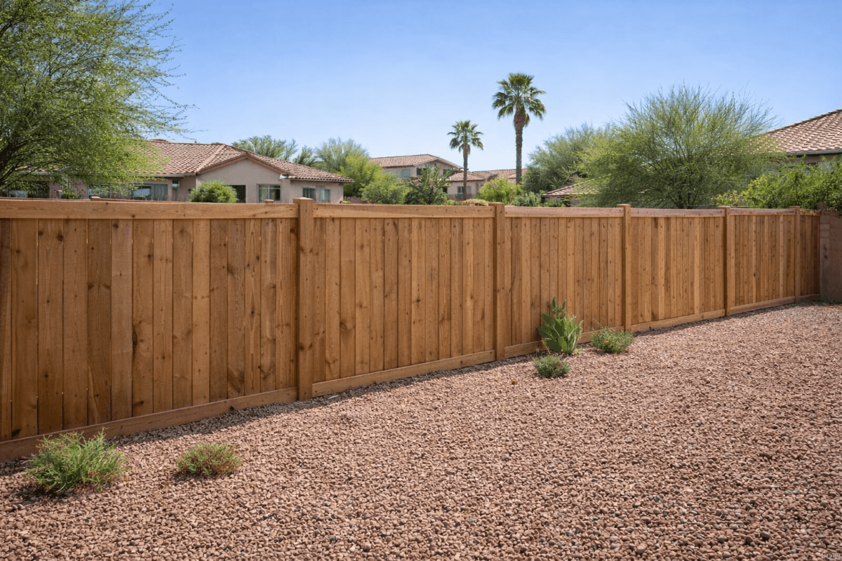 Wood Fence Installation in Maricopa AZ