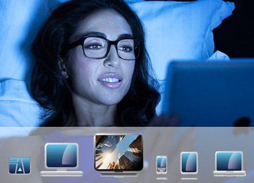 occhiali che proteggono dalla luce blu