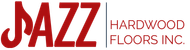 Jazz Hardwood Floors Inc. logo in red and black text on a white background
